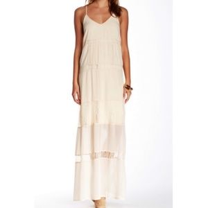 NWOT ASTR Beige Beach Summer Maxi Dress